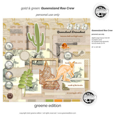 roo, gold&green Roo Crew Layout Kit