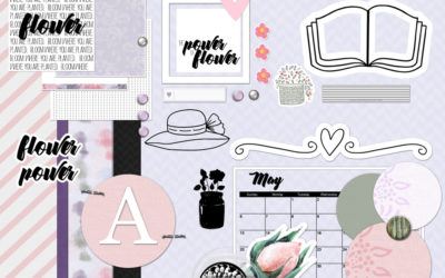 Flower Power Free Page Layout Kit