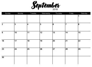 greeneEdition-October2018 Calendar