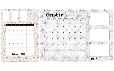 October Calendars Fun 1st