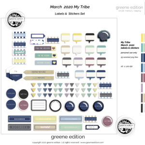 My Tribe Mini Kit, greene edition, copyright 2020 greeneedition.com